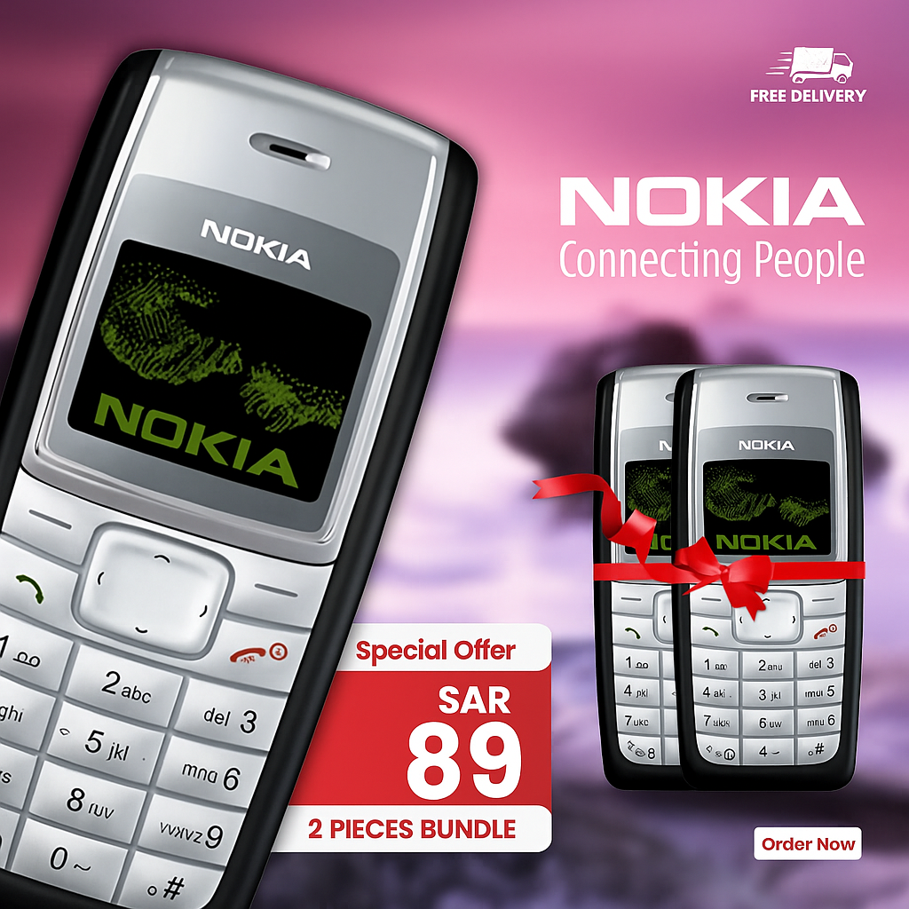 2 Pieces Nokia 1110 Mobile Phone Combo