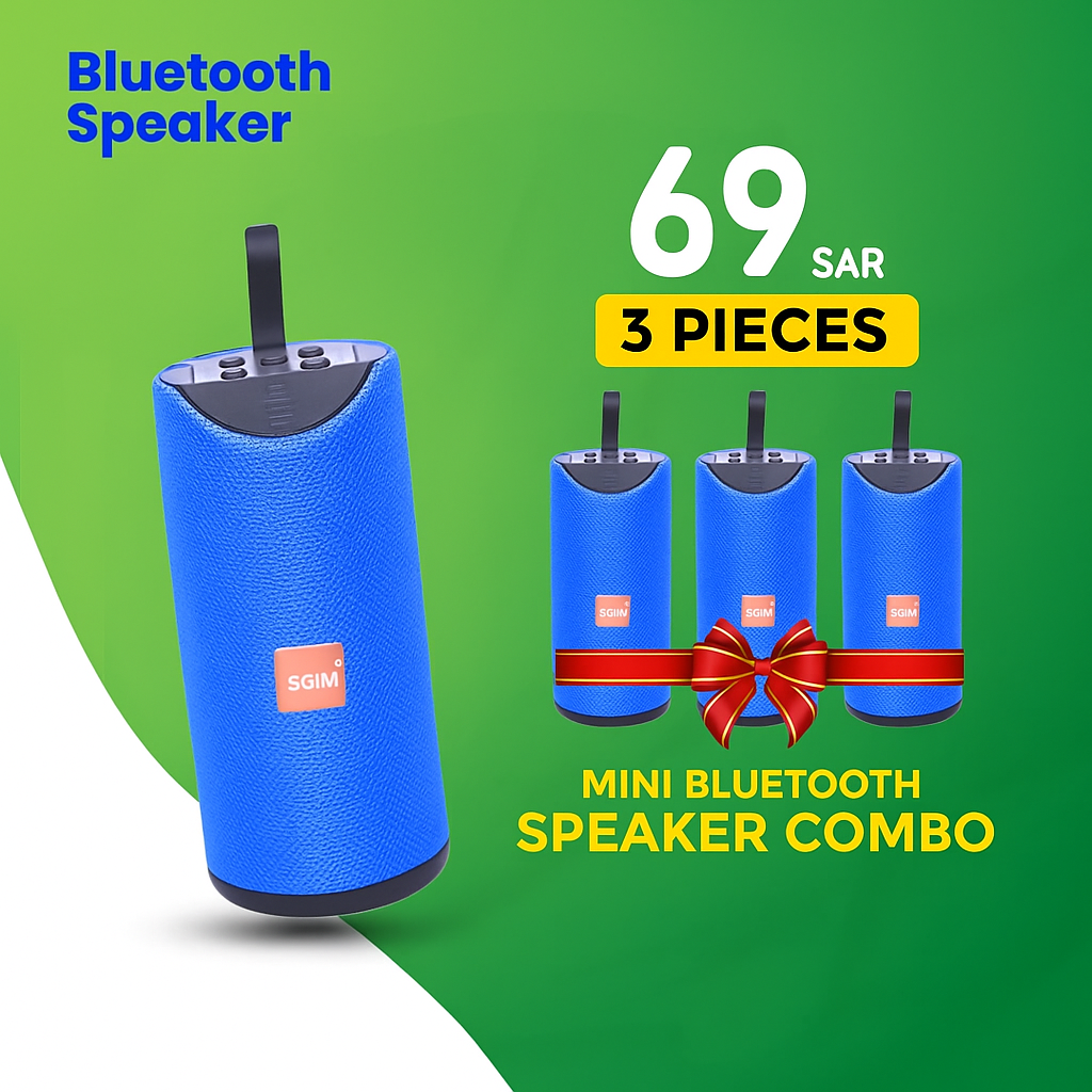 3 Pieces Combo TG 113 Bluetooth Speaker