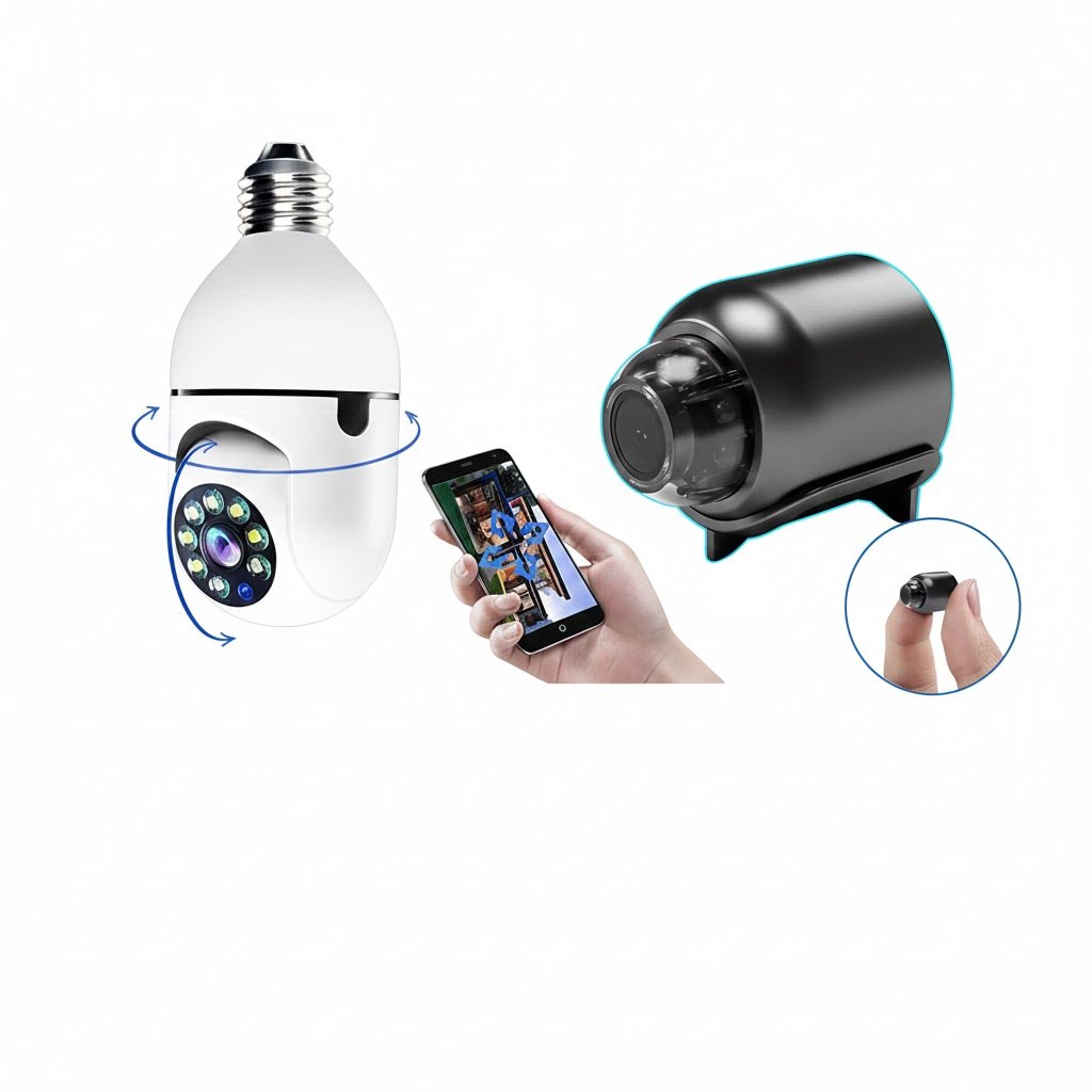 BULB CAMERA & MINI HIDDEN CAMERA